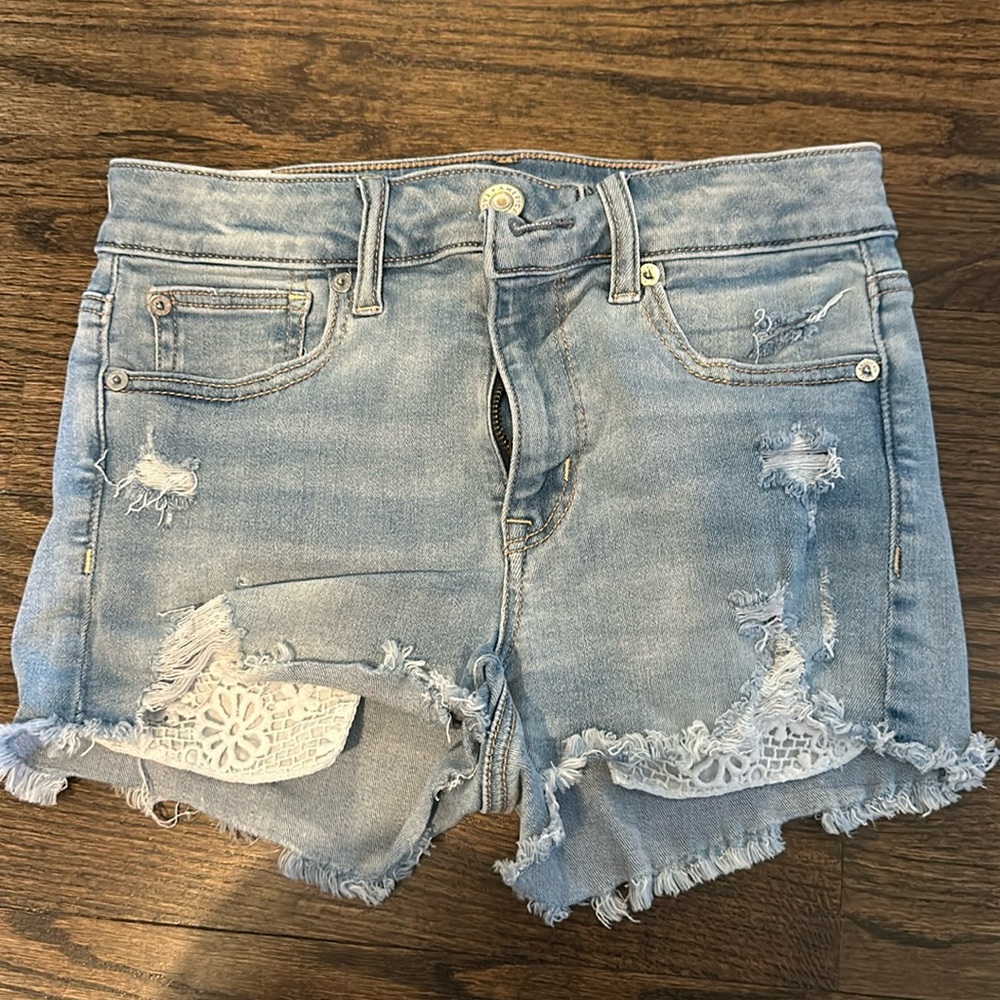 American eagle high rise shortie size 4